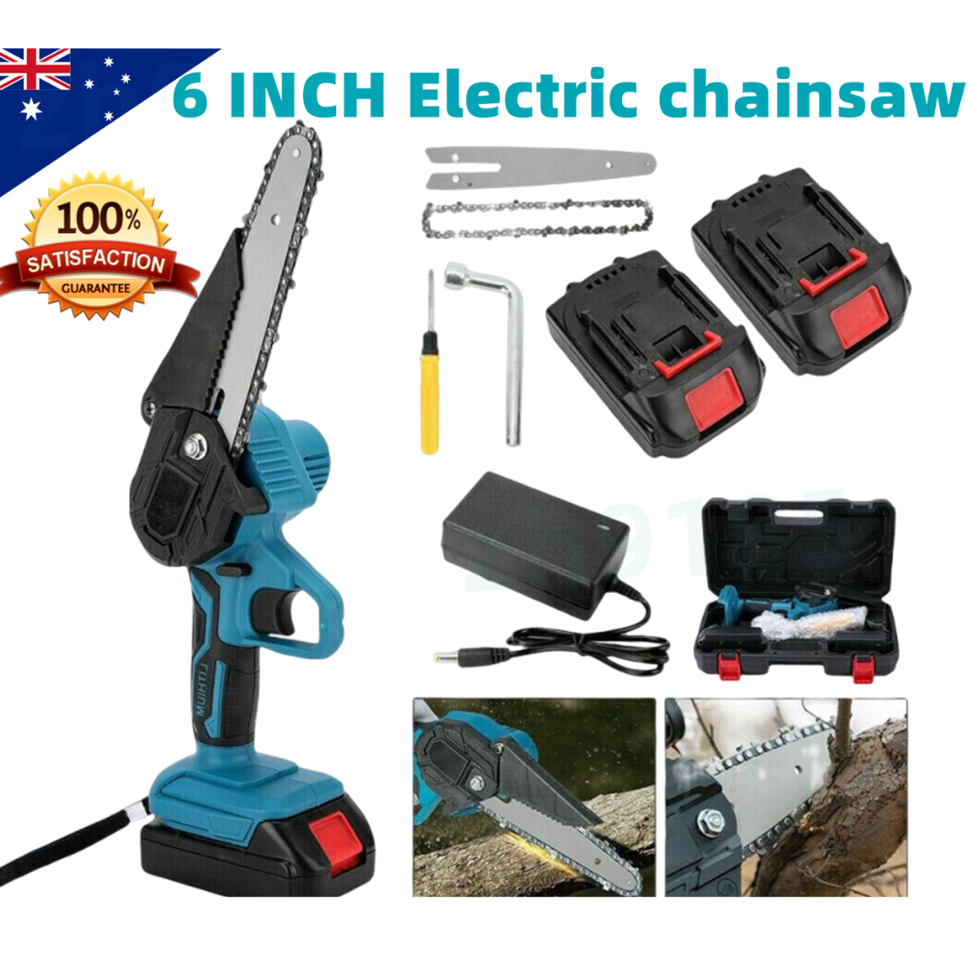 Cordless Electric Chainsaw (2 FREE Batteries)